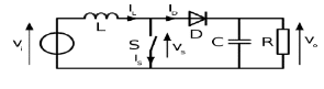 Circuit Diagram of Boost Converter
