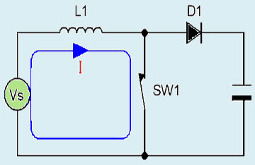 DC to DC Boost Converter Discontinuous Conduction Mode Circuit