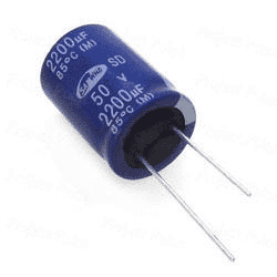 Electrolytic Capacitor With Markings