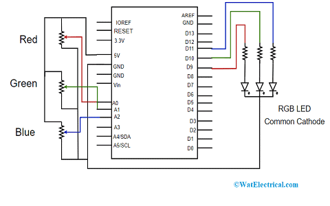 Schematic Diagram for Common Cathode