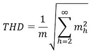 Total Harmonic Distortion Equation