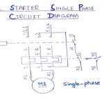 DOL Single Phase Circuit Diagram