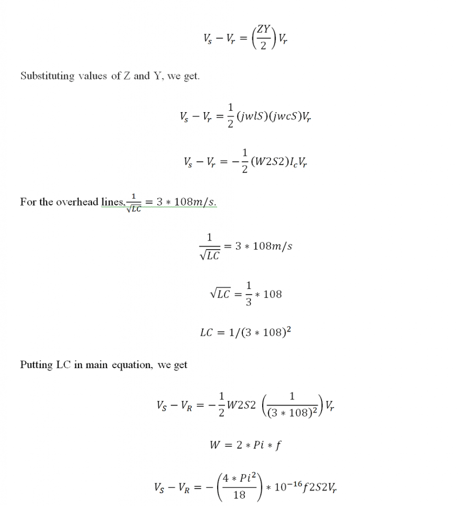 Ferranti Effect Equation 1