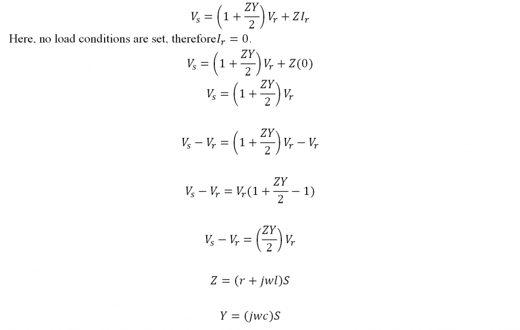 Ferranti Effect Equation