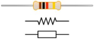 Resistor with symbol